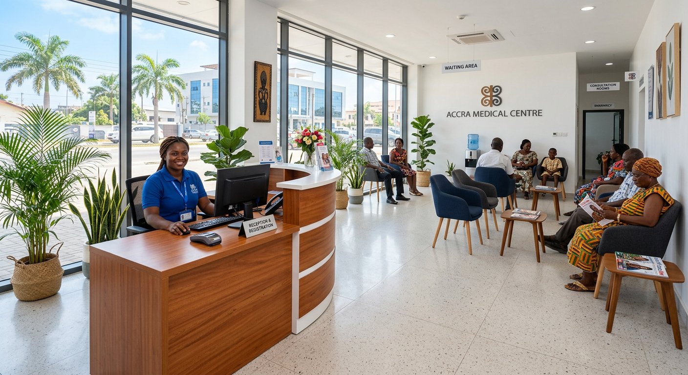 Clinic reception area