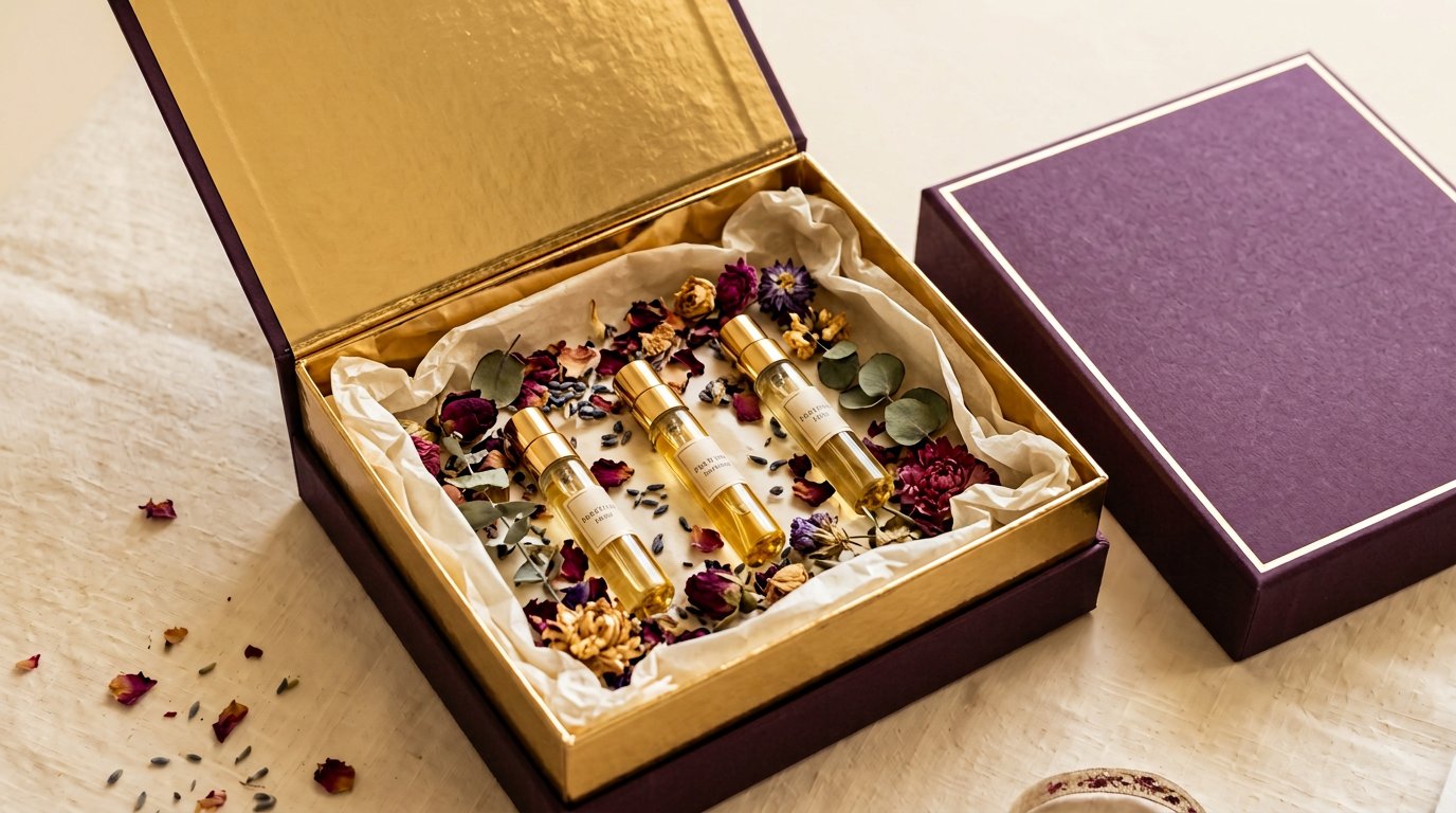The Perfume Hub GH demo — monthly fragrance subscription box